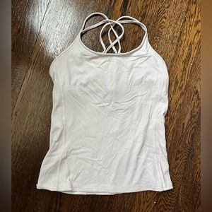 Lululemon white tank top, size 6
